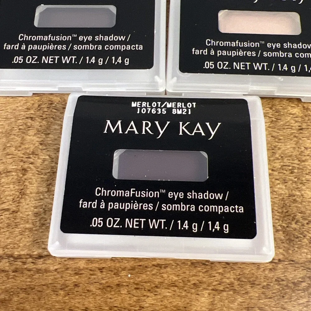 Mary Kay Chromafusion Blush & Eye Shadow Lot Shy, Hot Fudge, Candlelight, Merlot